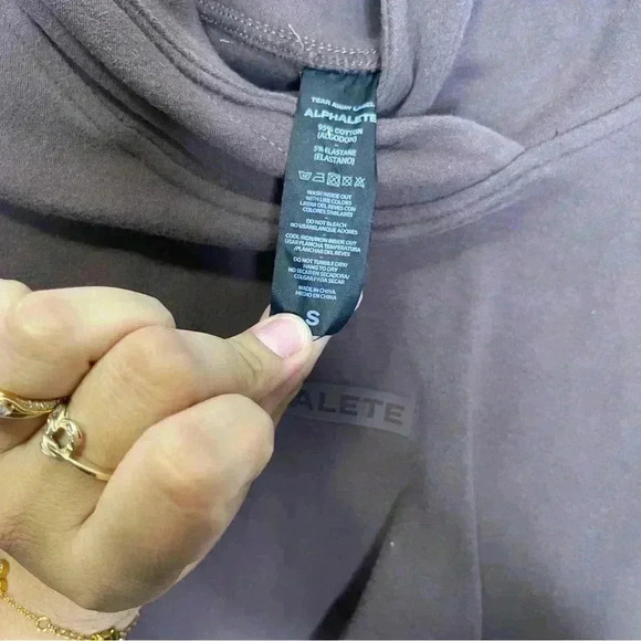 Alphalete Identity Hoodie Cropped Sz S - Picture 2 of 6